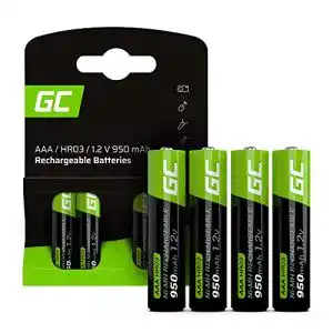 Aaa akku green cell akku 950 mah 1 2v 4 stueck batterien