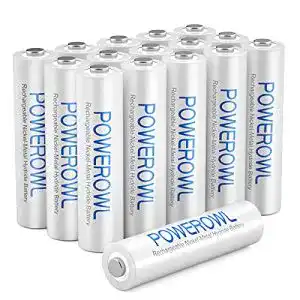Aaa akku powerowl akku aaa micro aaa akku ni mh 16 stueck aaa