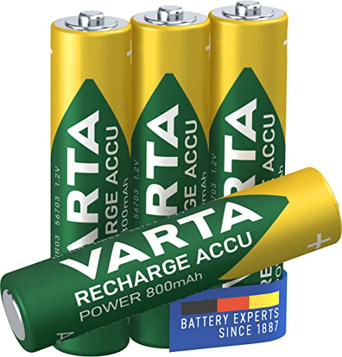 AAA-Akku Varta Batterien AAA, wiederaufladbar, 4 Stück, Recharge