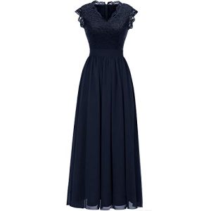 Abendkleid Dressystar Damen Elegant Ballkleider V-Ausschnitt