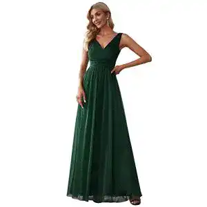 Abendkleid ever pretty damen v ausschnitt aermellos hohe taille