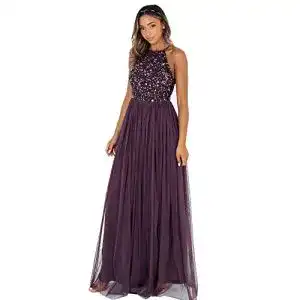 Abendkleid maya deluxe damen maya berry embellished holder