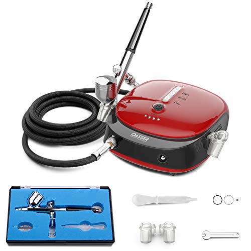 Airbrush-Set Oasser Airbrush Set Kompressor Dual Action 3 Modi