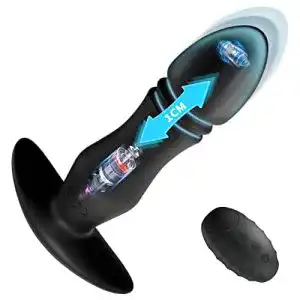 Analvibrator fidech analplug silikon soft mit stoss vibrator