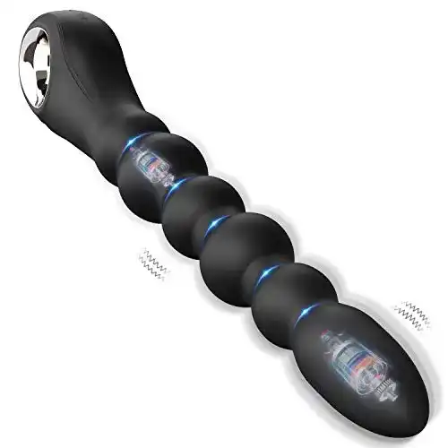 Analvibrator Greenpinecone Deluxe mit Analkugeln und Dildo