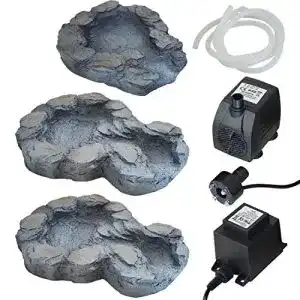 Bachlauf amur gartenbrunnen brunnen quellbach ii mit led licht