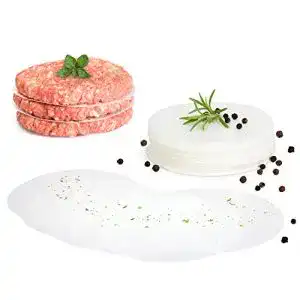 Backpapier gourmeo burger papier blatt fuer burgerpresse