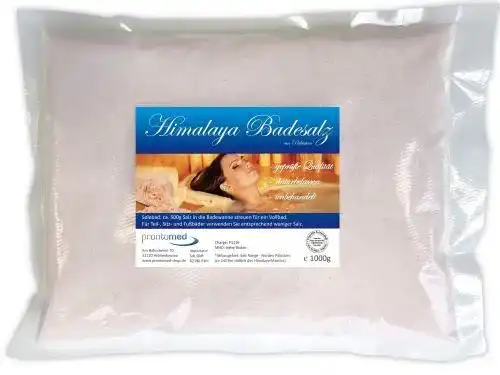 Badesalz Prontomed aus Pakistan – Naturbelassenes Kristallsalz 1000g