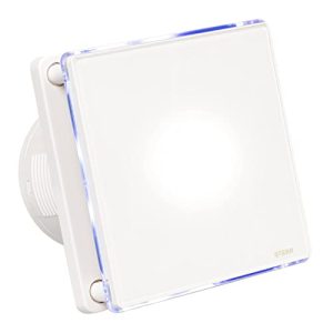 Badlüfter STERR Weißer 100 mm mit LED + TIMER - badluefter sterr weisser 100 mm mit led timer