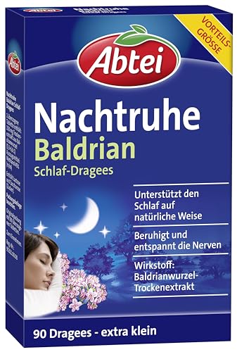 Baldrian-Dragees Abtei Nachtruhe Baldrian Schlaf-Dragees N