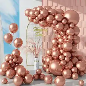 Ballonbogen biapian luftballon girlande rosegold 104 stueck rosegold