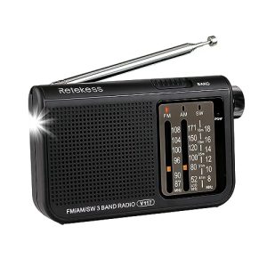 Batterieradio Retekess V117 Kleines Radio Batteriebetrieben