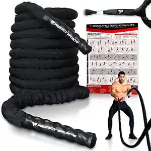 Battle rope profect sports pro battle ropes mit ankergurt set