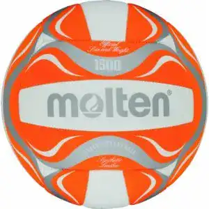 Beachvolleyball molten bv1500 or weiss orange silber 5