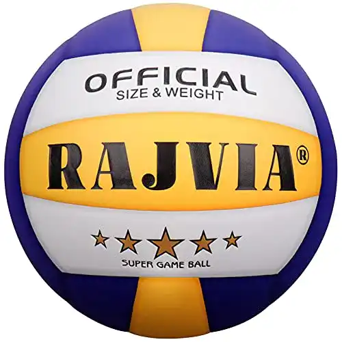 Rajvia Beachvolleyball Größe 5 für Indoor und Outdoor Spiele