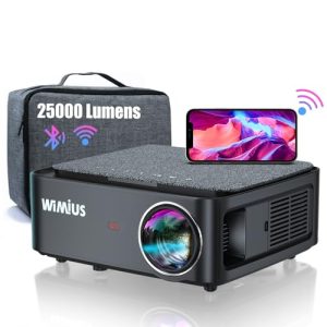 Beamer unter 300 Euro WiMiUS Beamer, Full HD 1080P - beamer unter 300 euro wimius beamer full hd 1080p