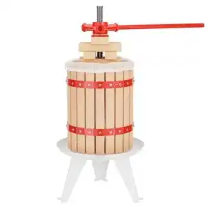 Beerenpresse wiltec 6l obstpresse aus buchenholz inkl presstuch