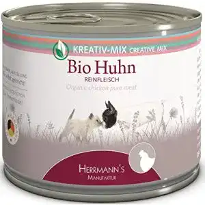 Bio katzenfutter herrmanns bio huhn 100 prozent 12er pack
