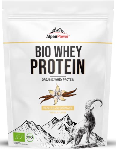 Bio-Proteinpulver Alpenpower BIO WHEY Protein Vanille 1 kg
