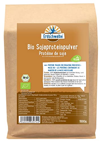 Bio-Proteinpulver Erdschwalbe Bio Sojaprotein, GMO-frei, vegan