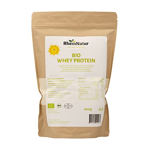 Bio-Proteinpulver RheinNatur Bio Whey Protein-Pulver 900 g