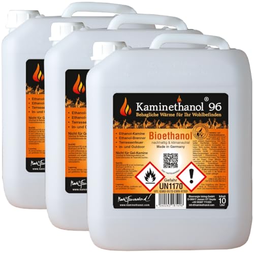 Bioethanol Kaminethanol Icking 30 Liter 96,6% (3 x 10 L) Premium