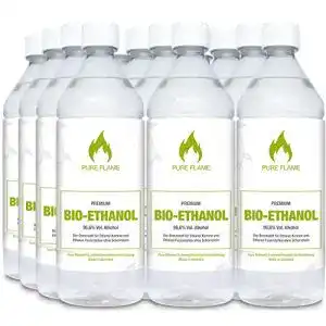Bioethanol pure flame premium bioethanol 966 12 x 1l flaschen