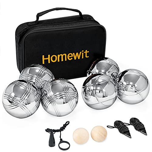 Boule Homewit 6 Set Kugeln mit 2 Holzkugeln, 2 Abstandsmesser