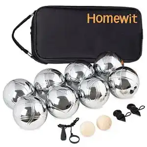 Boule homewit boccia kugeln kugeln mit 8 metall 2 holz kugel
