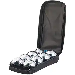 Boule pearl kugeln boccia spiel 8 metall 1 holz kugel