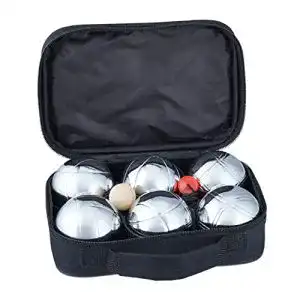 Boule relaxdays set 6 boccia kugeln aus metall