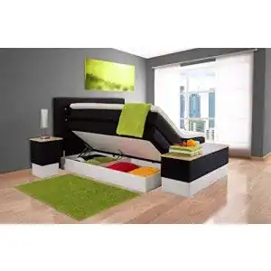 Boxspringbett 200 x 200 cm aukona boxspringbett sophie mit bettkasten