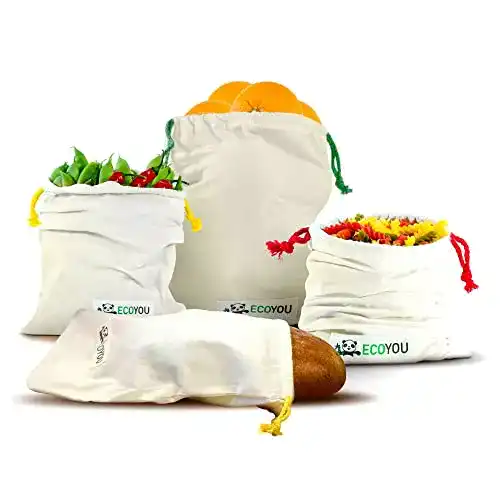 Brotbeutel EcoYou Obst- und Gemüsebeutel aus Bio-Baumwolle