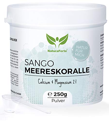 Calcium-Pulver NaturaForte Sango Meereskoralle Pulver 250g