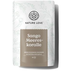Calcium-Pulver Nature Love ® Sango Meereskoralle, 250g Pulver