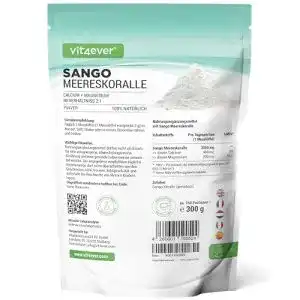 Calcium pulver vit4ever sango meereskoralle 300 g pulver