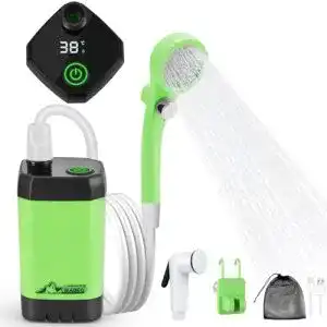 Campingdusche mit pumpe wadeo tragbare campingdusche