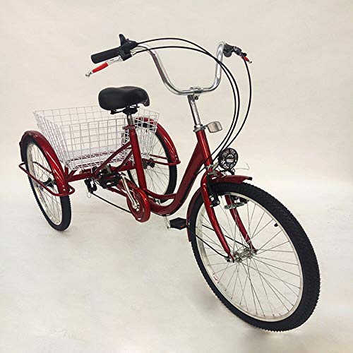 Dreirad für Erwachsene Ethedeal 24″ mit Einkaufskorb