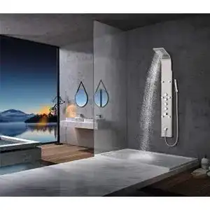 Duschpaneel elbe mit thermostat 4 funktionen mit handbrause