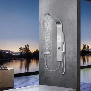 Duschpaneel Elbe ohne Armatur mit 3 Funktionen, Duschsystem
