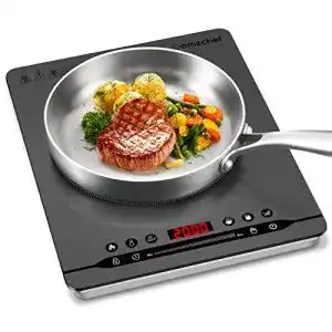 Einzel induktionskochfeld amzchef 2000w tragbares