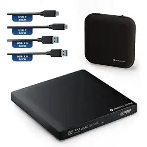 Externer blu ray brenner techpulse120 externes usb 3 1 usb c uhd 4k