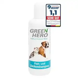 Flohshampoo hund green hero floh und zeckenshampoo