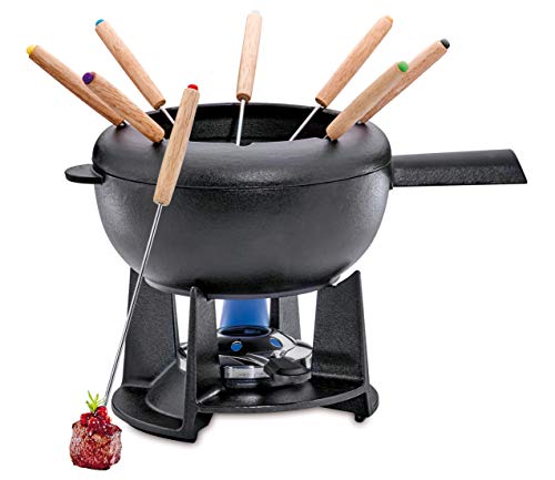 Fondue-Set Gusseisen Spring Gusseisen Fondue Set schwarz