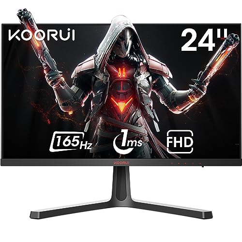 Gaming-Monitor (24 Zoll) KOORUI Monitor 24 Zoll, Full-HD