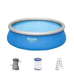 Gartenpool bestway fast set aufstellpool set mit filterpumpe