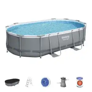 Gartenpool bestway power steel frame pool komplett set