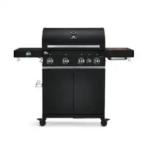 Gasgrill schwarz burnhard 4 brenner gasgrill big fred deluxe