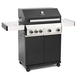Gasgrill schwarz taino black 41 gasgrill 4 brenner