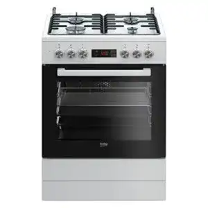 Gasherd mit gasbackofen beko fsm62320dws b300 freistehend